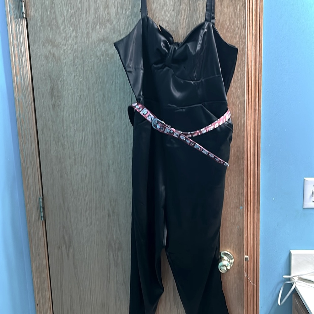 Unique Vintage plus size satin Betty Boop jumpsuit 1X